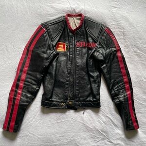 One of A Kind VINTAGE Leather Motorcycle/Racing Jacket